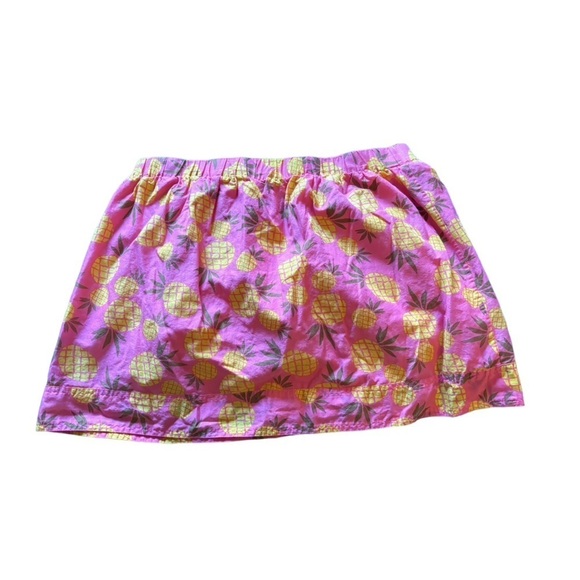 J Crew Pink Pineapple Mini Skirt Size Large - Picture 5 of 6